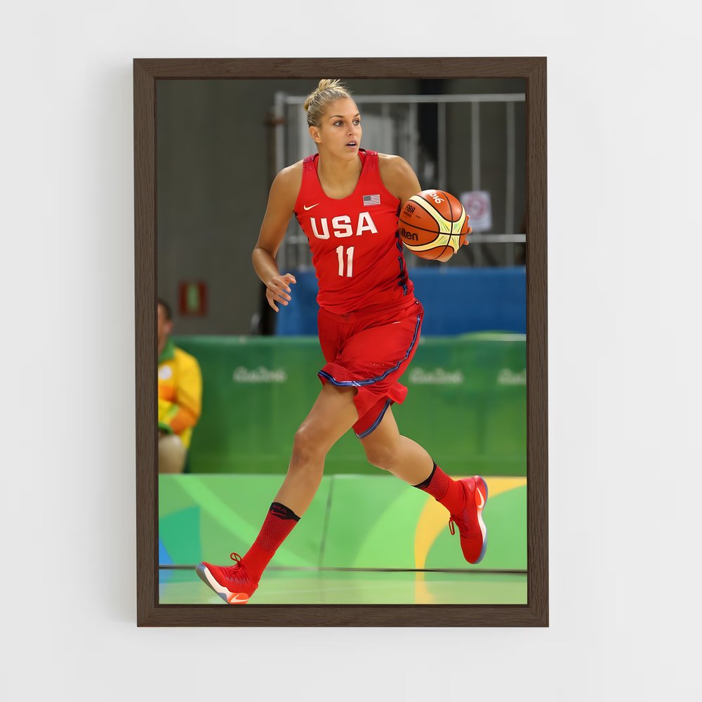 Poster Élan Rouge – affiche Basketball (vue 5)
